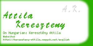 attila kereszteny business card